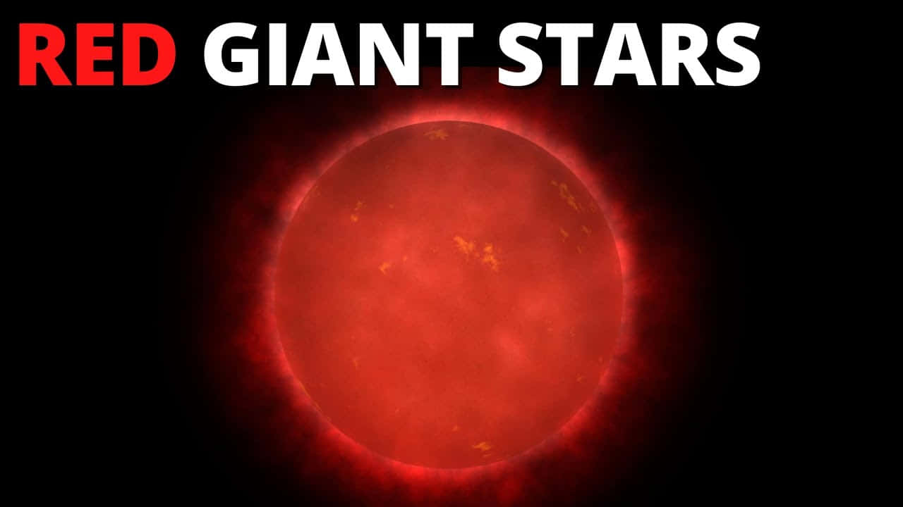 Stunning Red Giant In Space Wallpaper