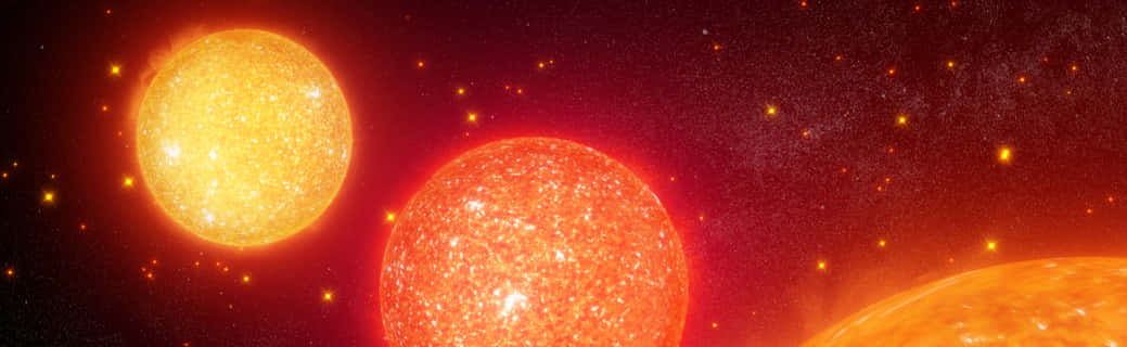 Stunning Red Giant Star Illuminating The Cosmos Wallpaper