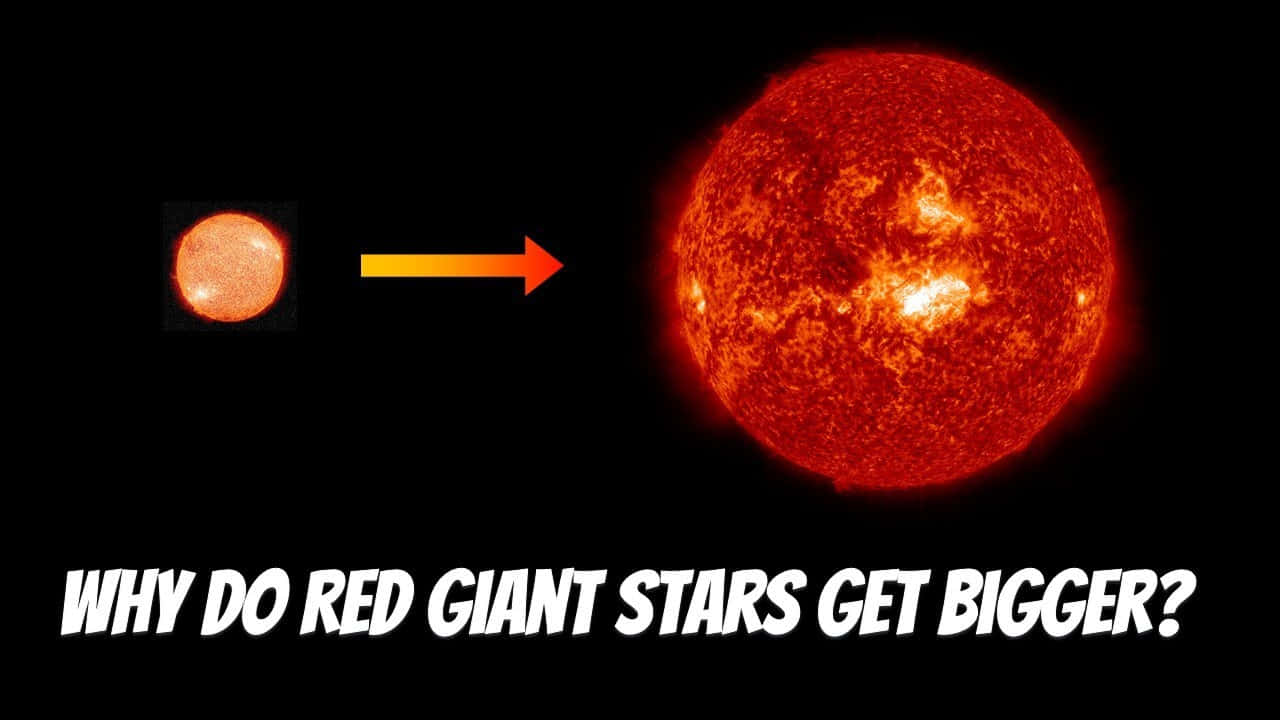 Stunning Red Giant Star In Outer Space Wallpaper