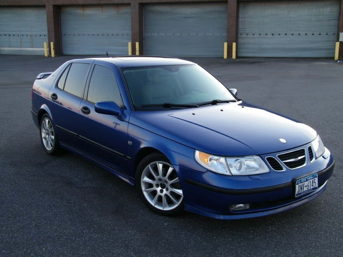 Stunning Saab 9-5 In Motion Wallpaper