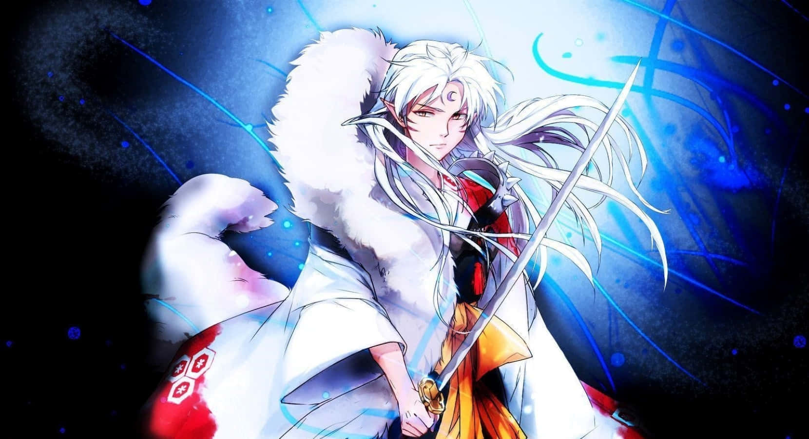 Stunning Sesshomaru Anime Artwork Wallpaper