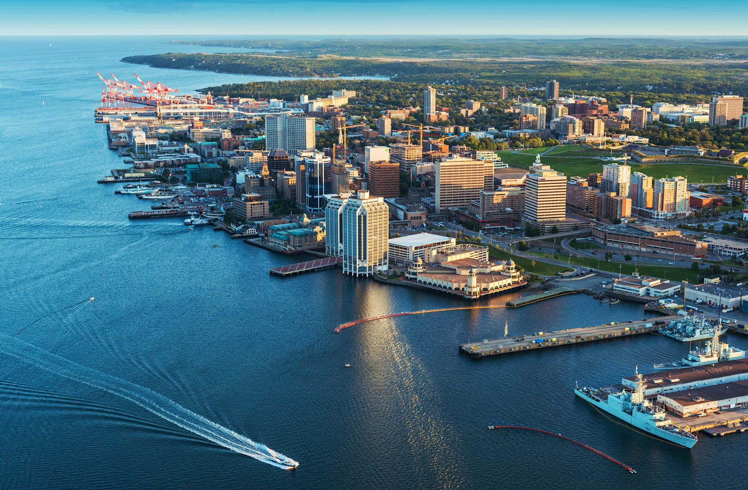 Stunning Skyline Of Halifax, Canada At Dusk Wallpaper