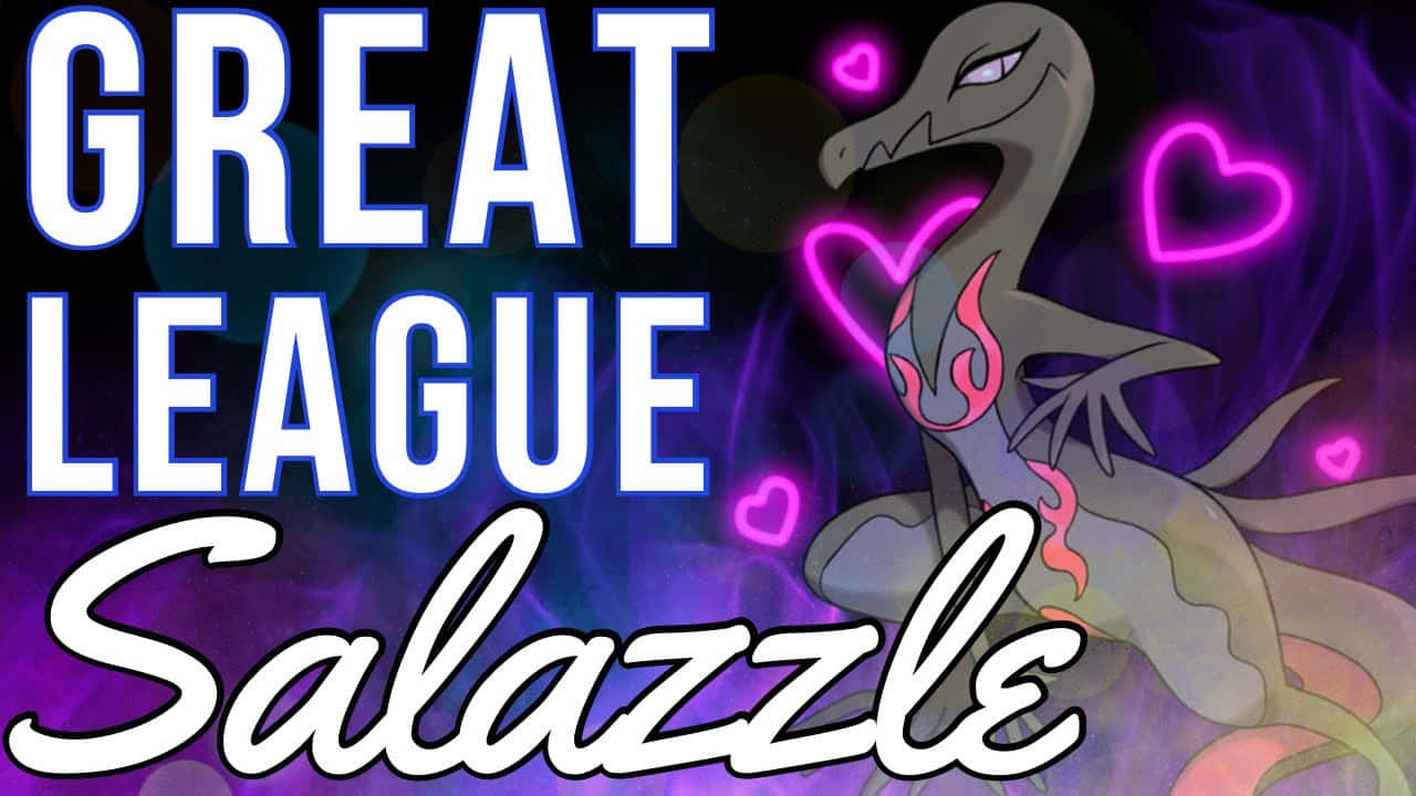 Stunning Smoky Shades Of Salazzle In The Great League Pokemon Wallpaper