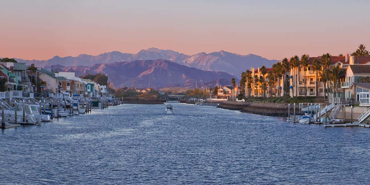 Stunning Sunset Over California Island Wallpaper