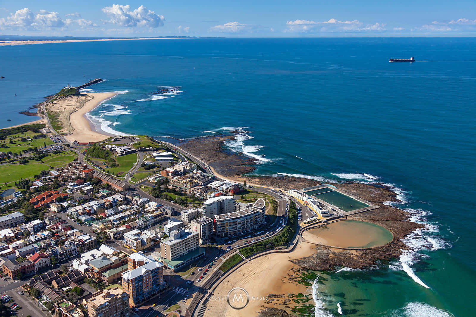 Stunning Sunset Over The Newcastle Beach, Australia Wallpaper