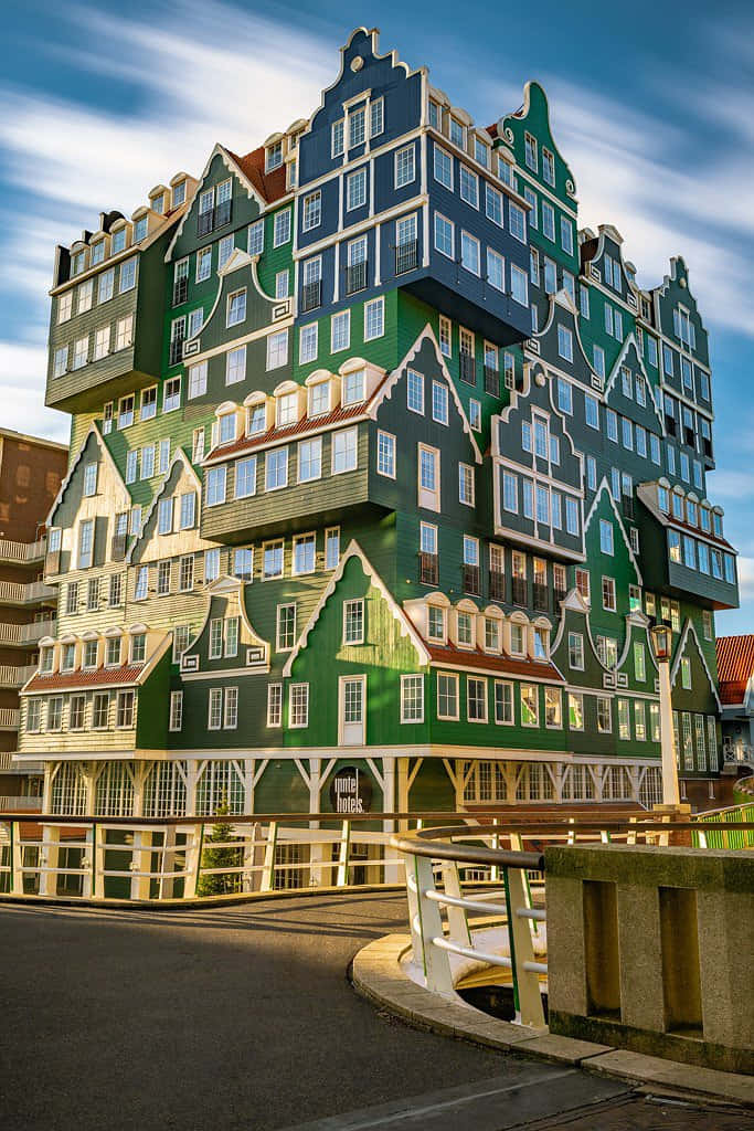 Stunning Timelapse View Of Inntel Hotel Zaandam Wallpaper