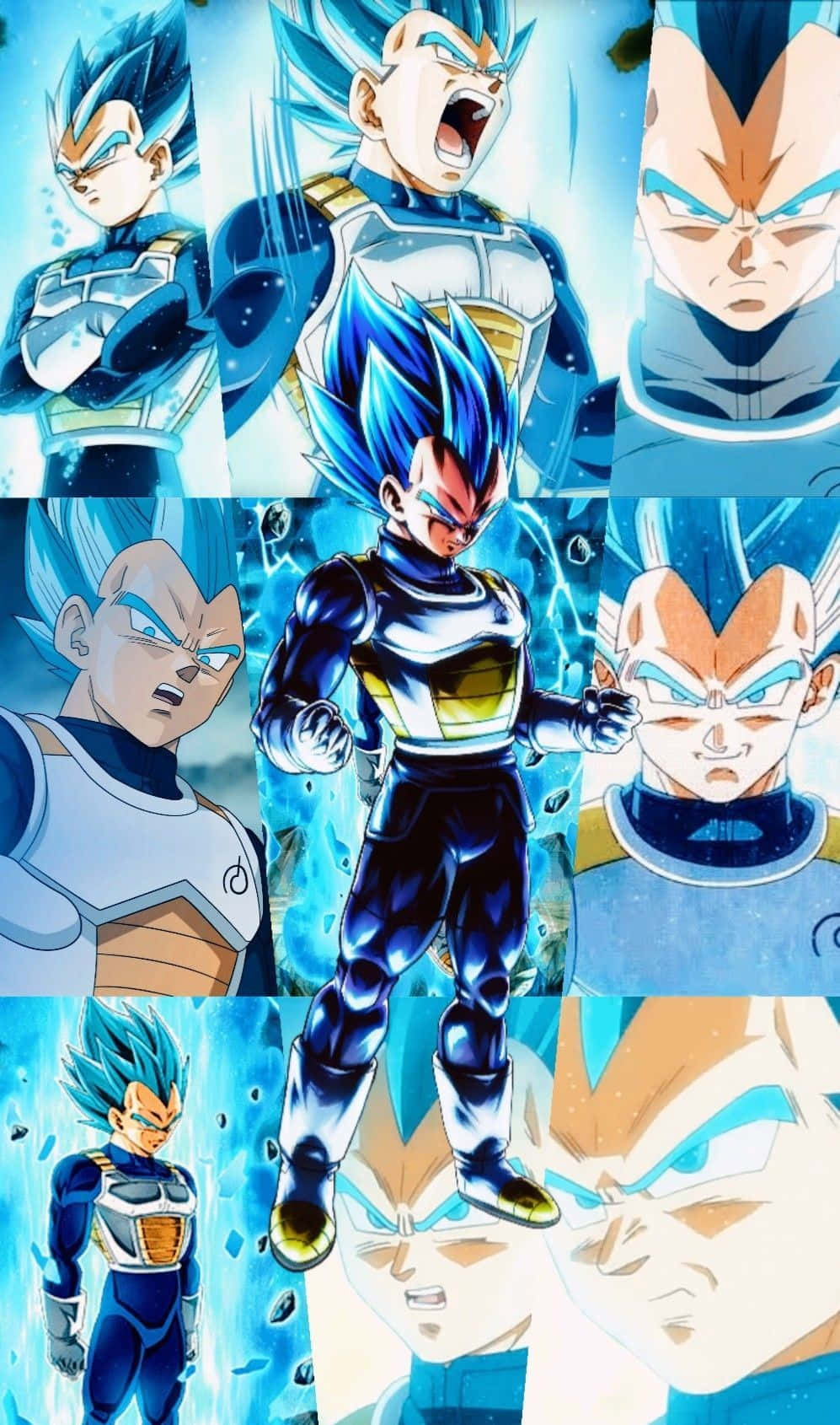 Stunning Vegeta Art Featuring The Powerful Saiyan Warrior Wallpaper