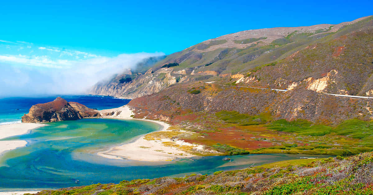 Stunning View Of California Island Wallpaper