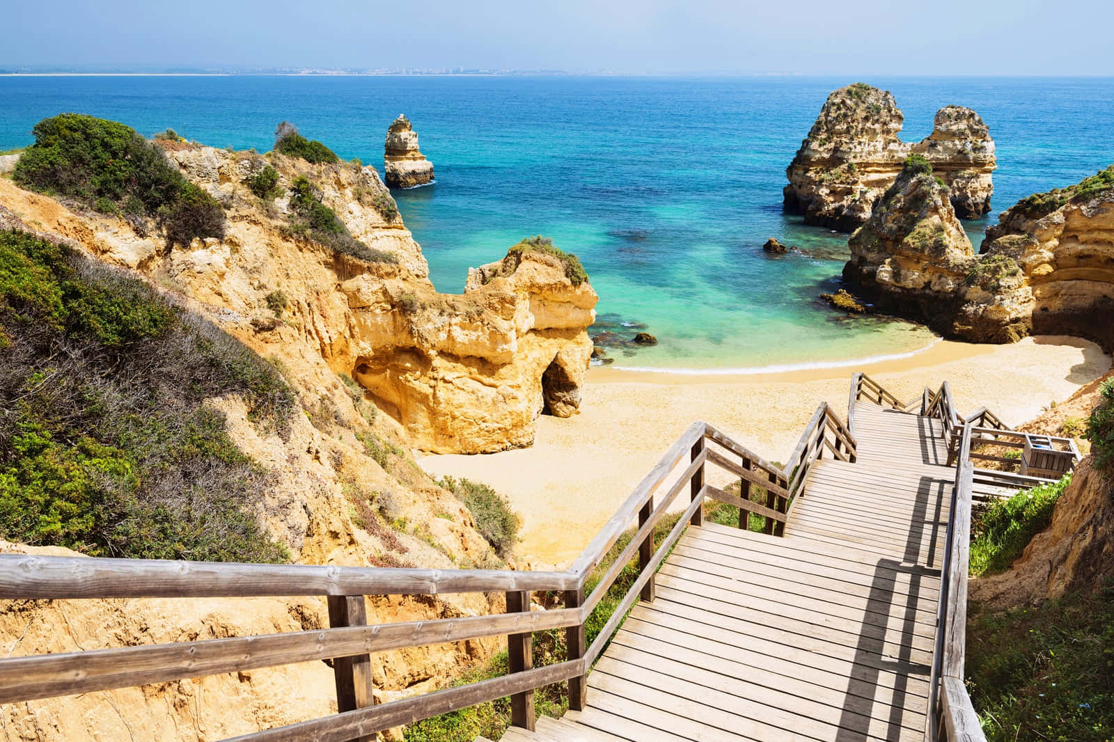 Stunning View Of Portuguese Beach Wallpaper