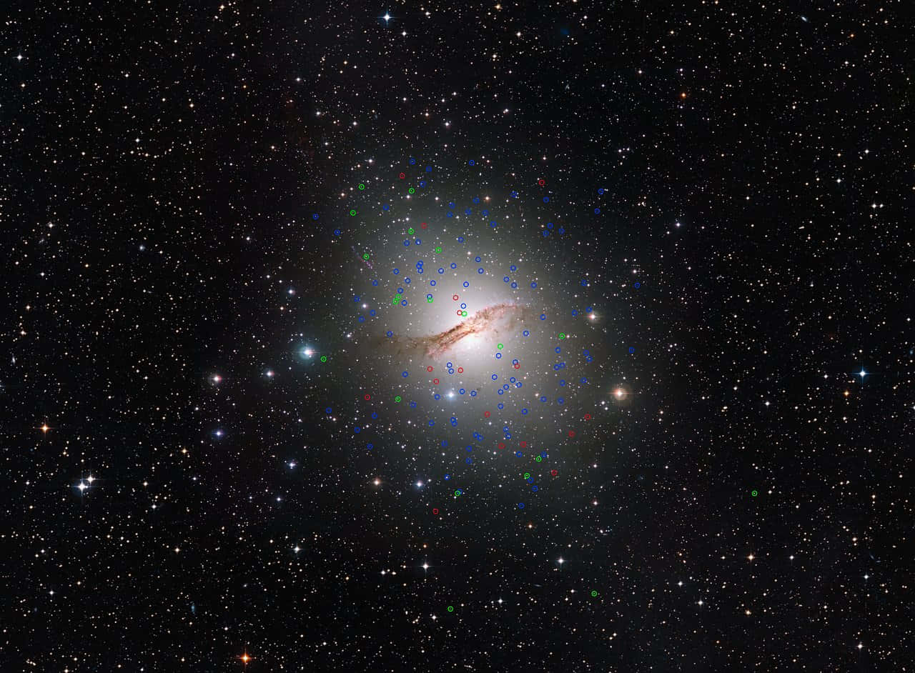 Stunning View Of The Elliptical Galaxy Wallpaper