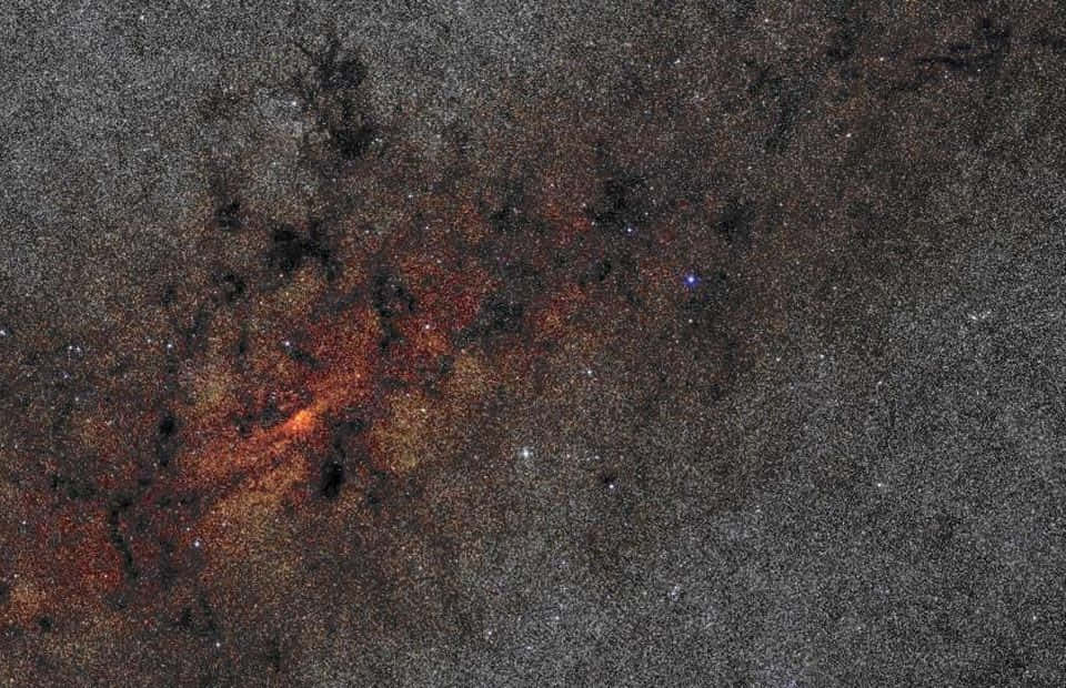 Stunning View Of The Galactic Center Wallpaper