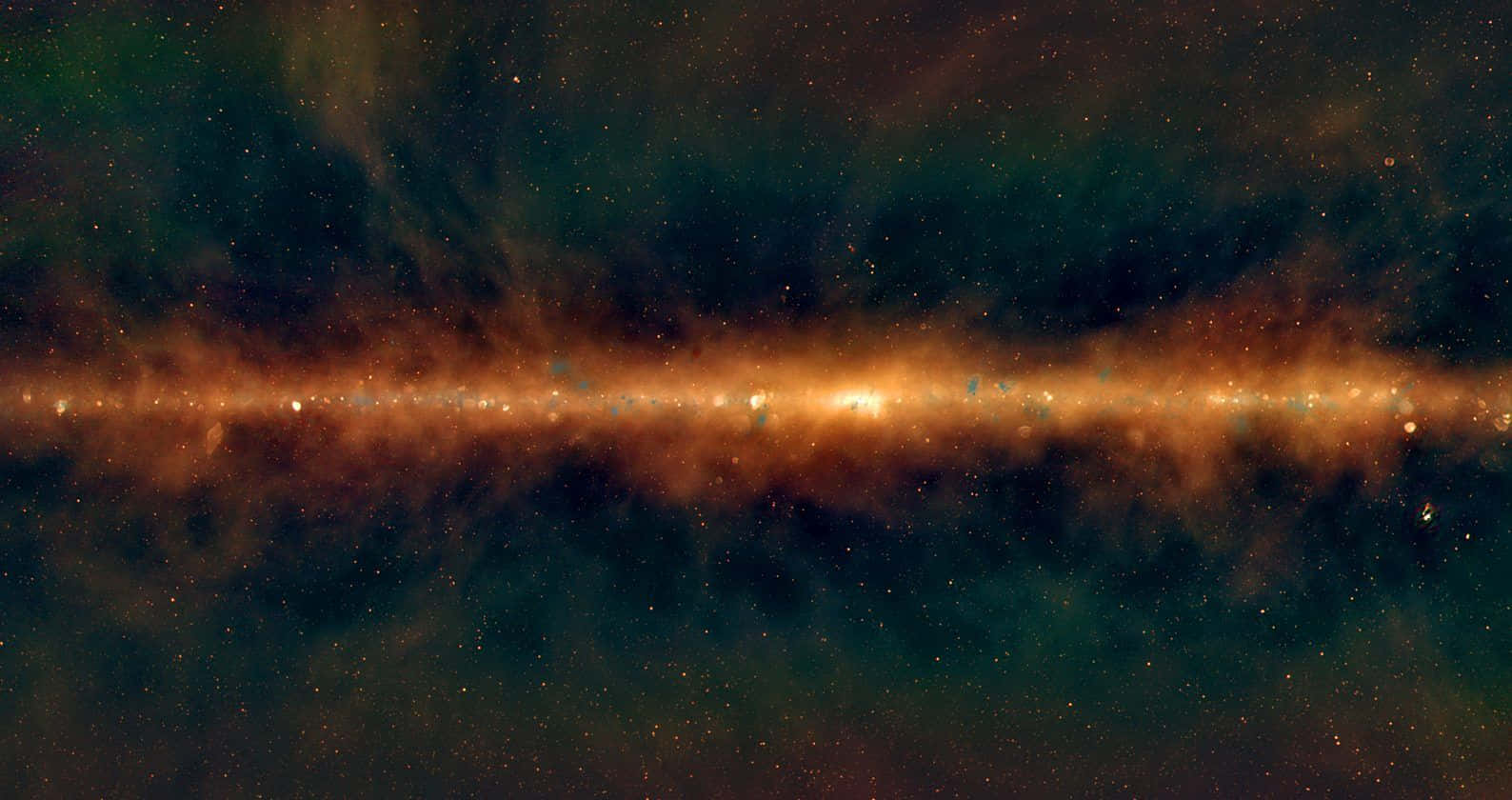 Stunning View Of The Galactic Center Wallpaper