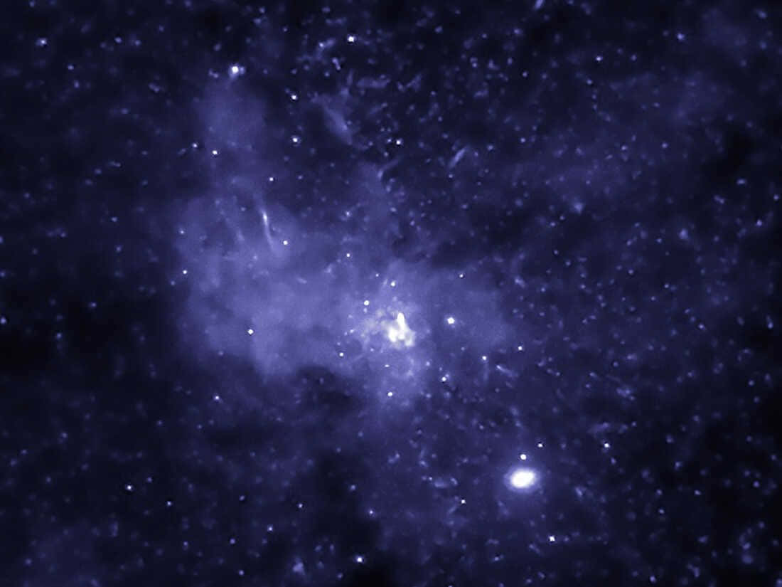 Stunning View Of The Magnificent Galactic Center Wallpaper