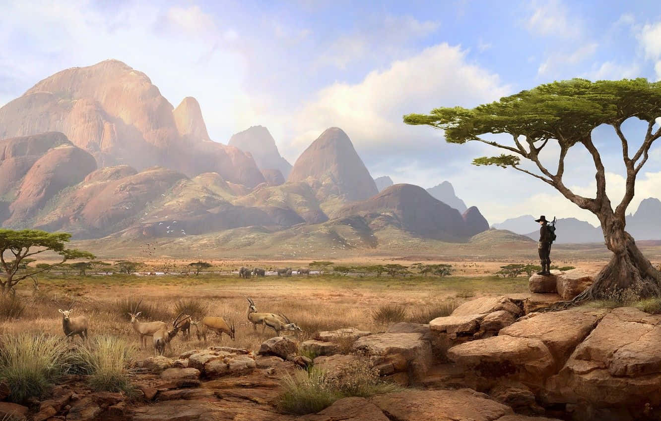 “stunning Views Of African Landscapes” Wallpaper