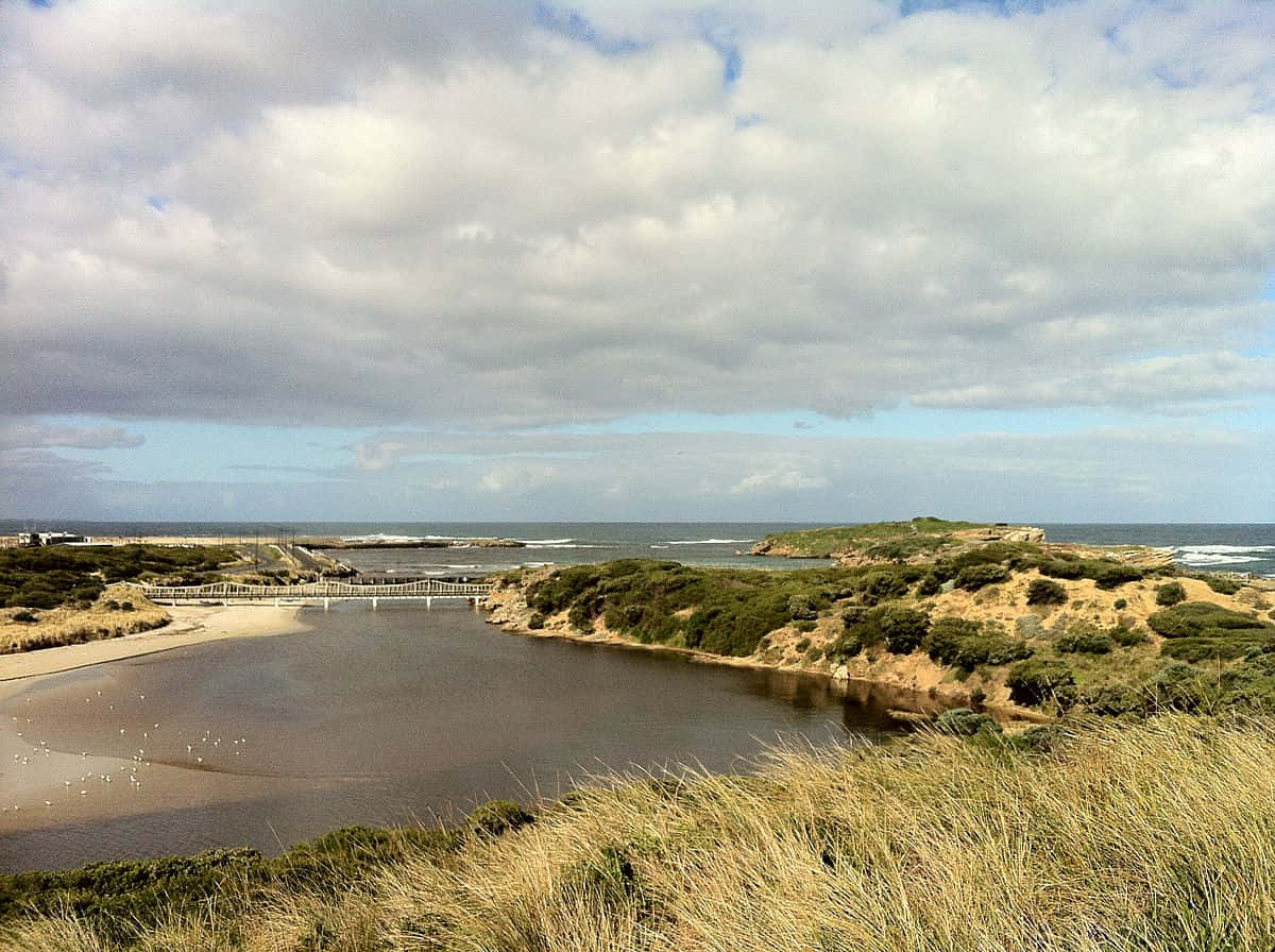 Stunning Warrnambool Cityscape At Sunset Wallpaper