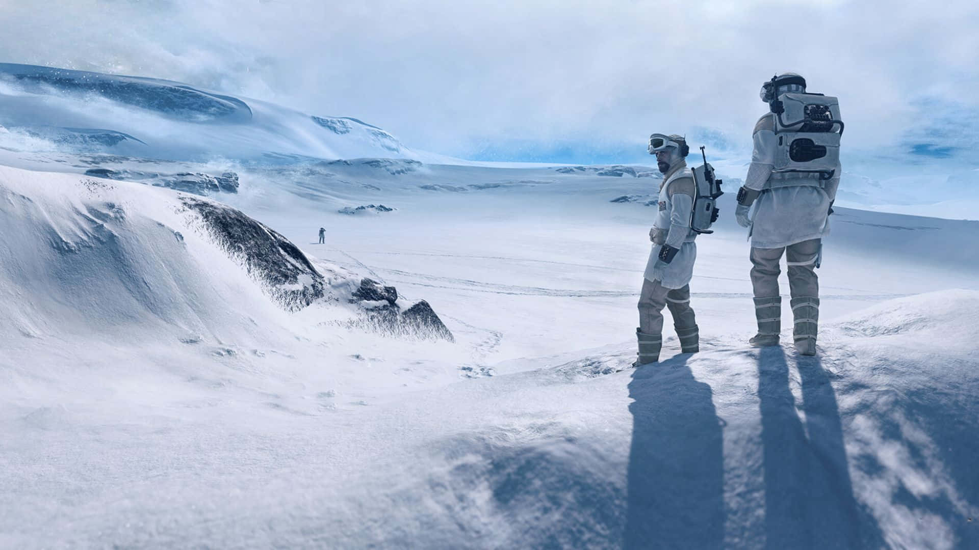 Stunning Winter Landscape Of The Icy Planet Hoth Wallpaper