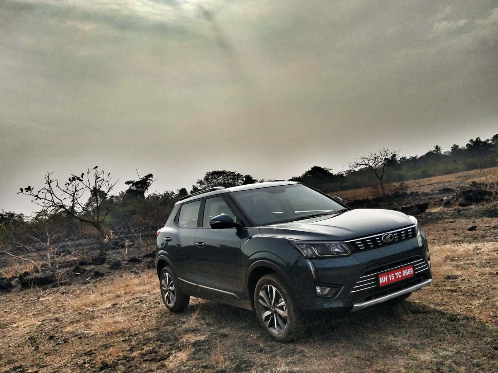 Stylish And Powerful Mahindra Xuv300 In Action Wallpaper