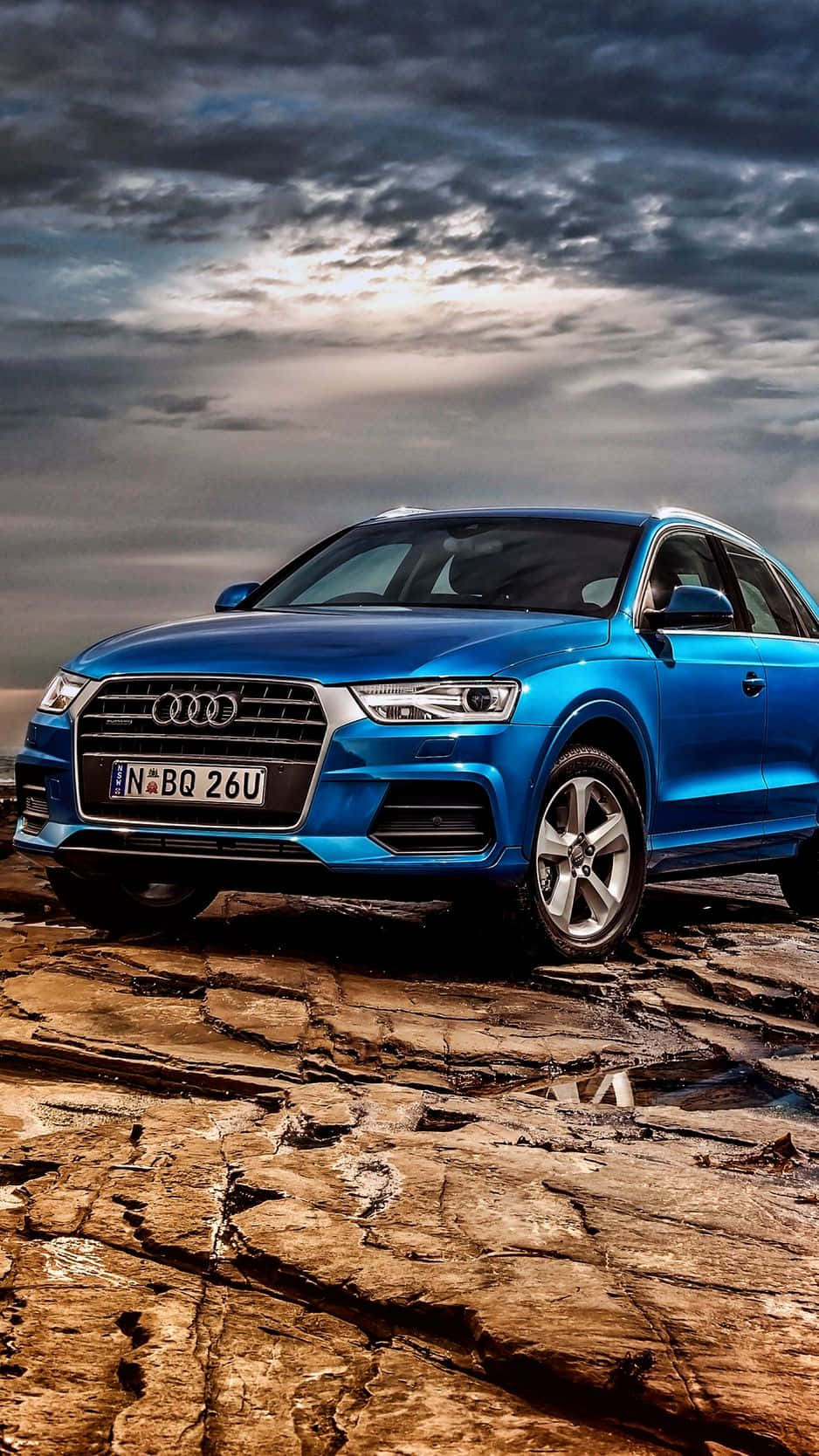 Stylish Audi Q5 On Open Road Wallpaper