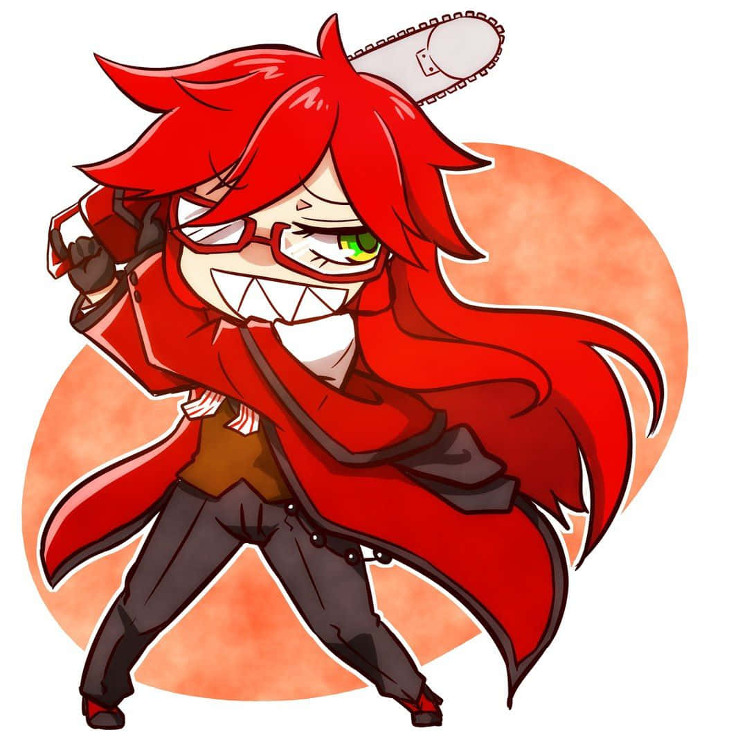 Stylish Grell Sutcliff Strikes A Pose Wallpaper