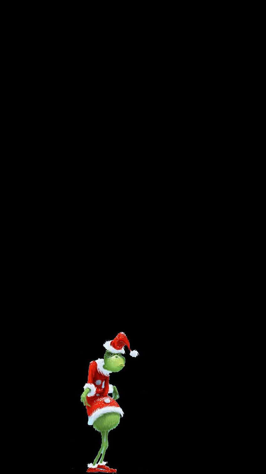 Stylish Grinch Posing Wallpaper