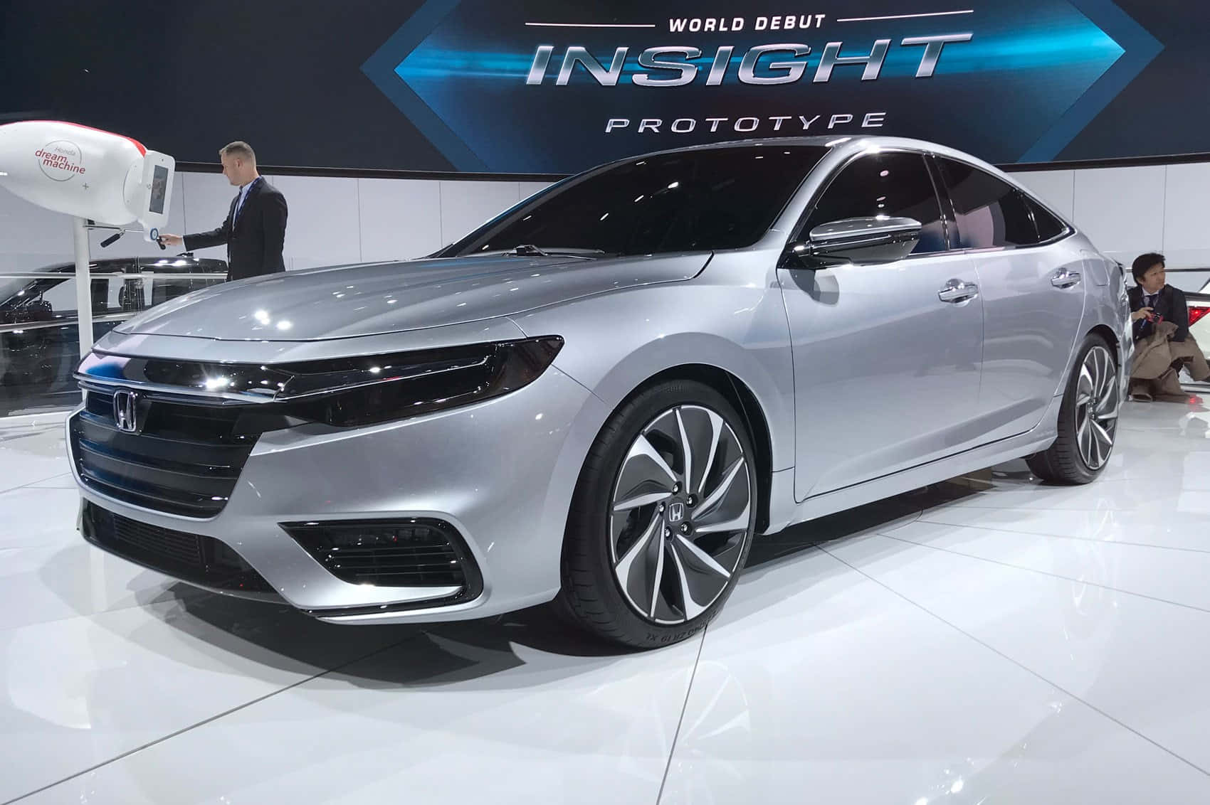 Stylish Honda Insight Hybrid On The Road Wallpaper