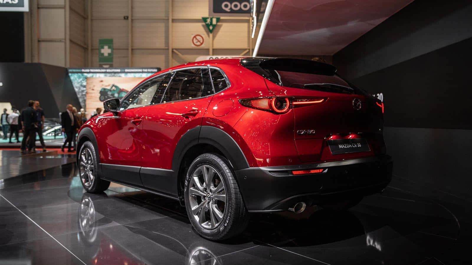 Stylish Mazda Cx-30 On The Road Wallpaper