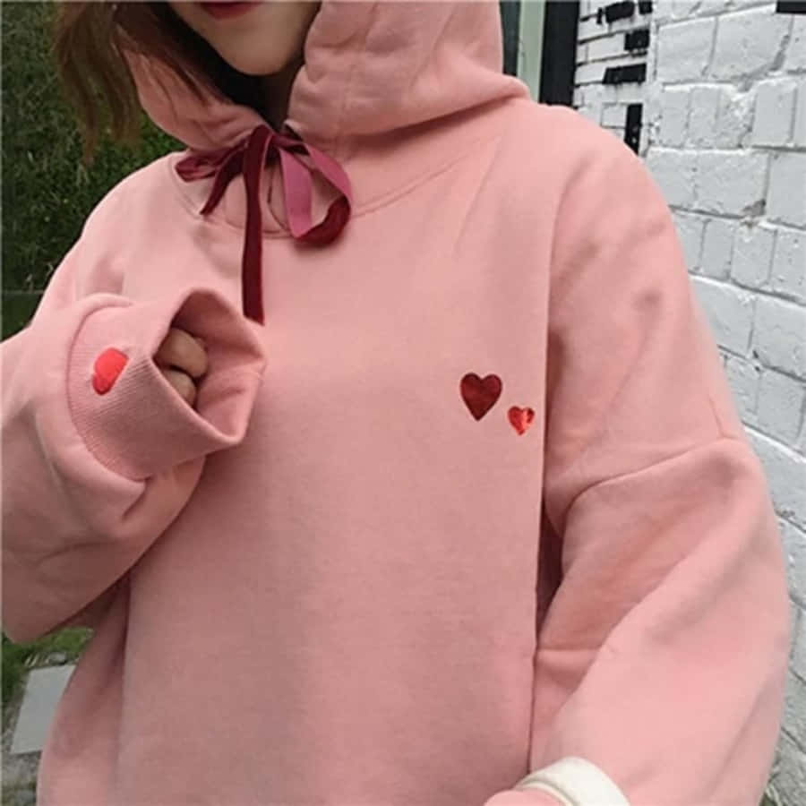 Stylish Pink Sweater On A Hanger Wallpaper