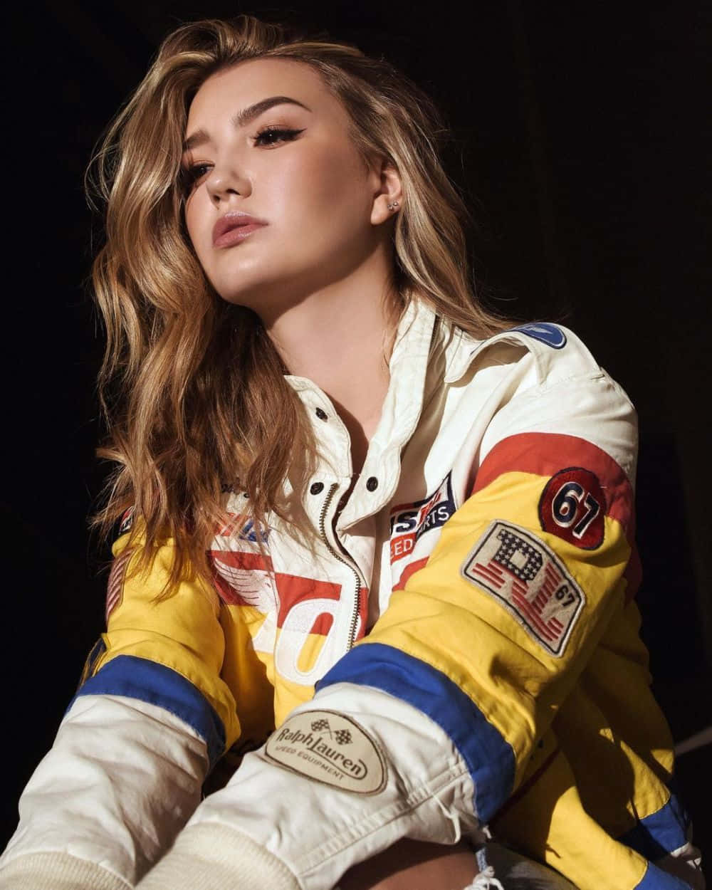 Stylish Racing Jacket Portrait Wallpaper