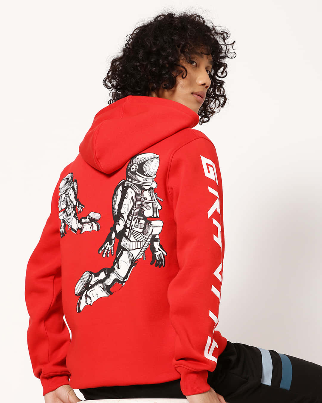 Stylish Red Hoodie Making A Statement Wallpaper