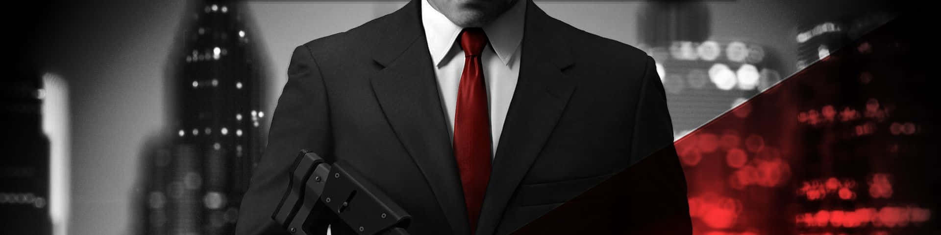 Stylish Red Tie On A Dark Background Wallpaper