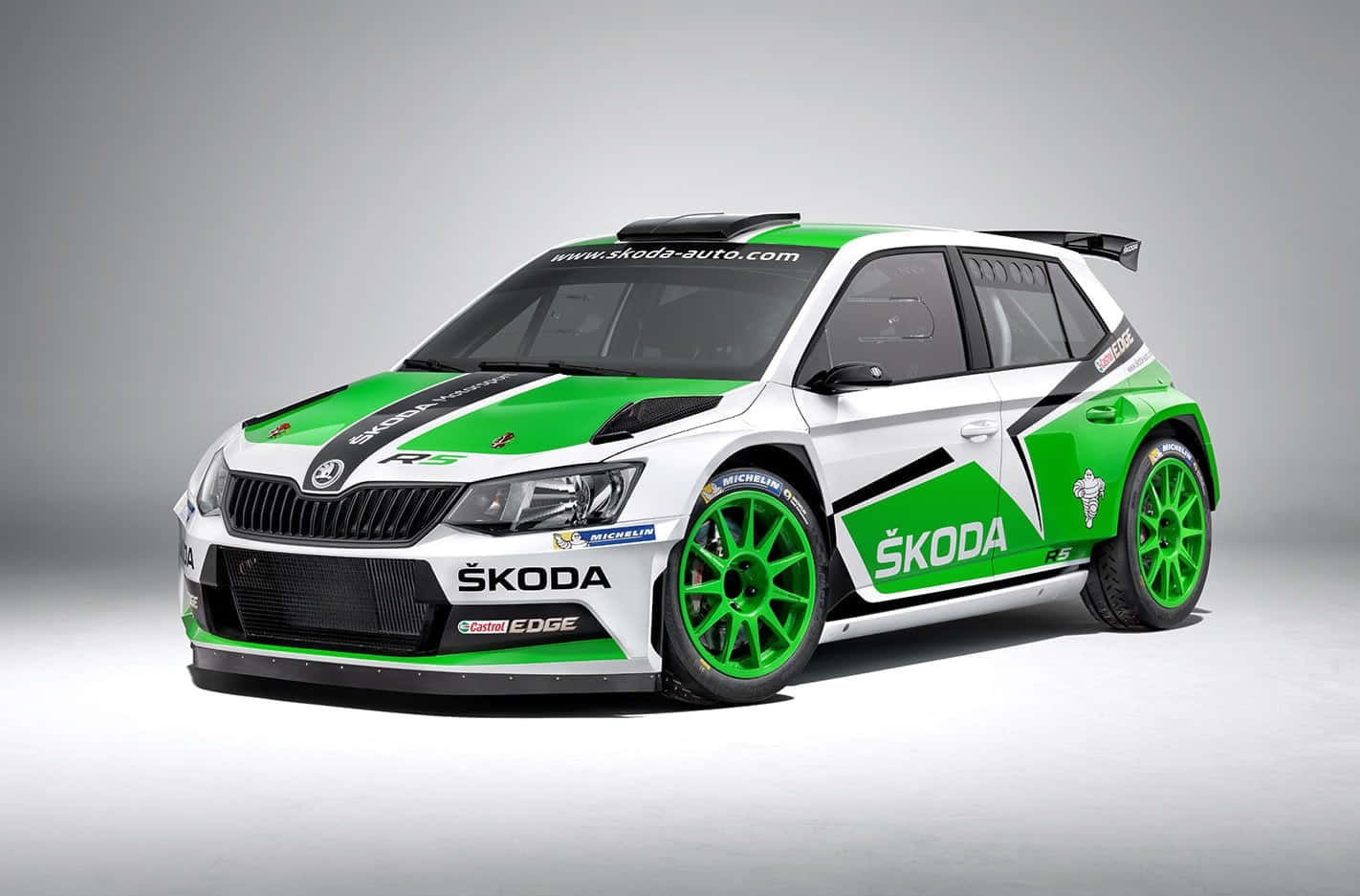 Stylish Skoda Fabia In Action Wallpaper