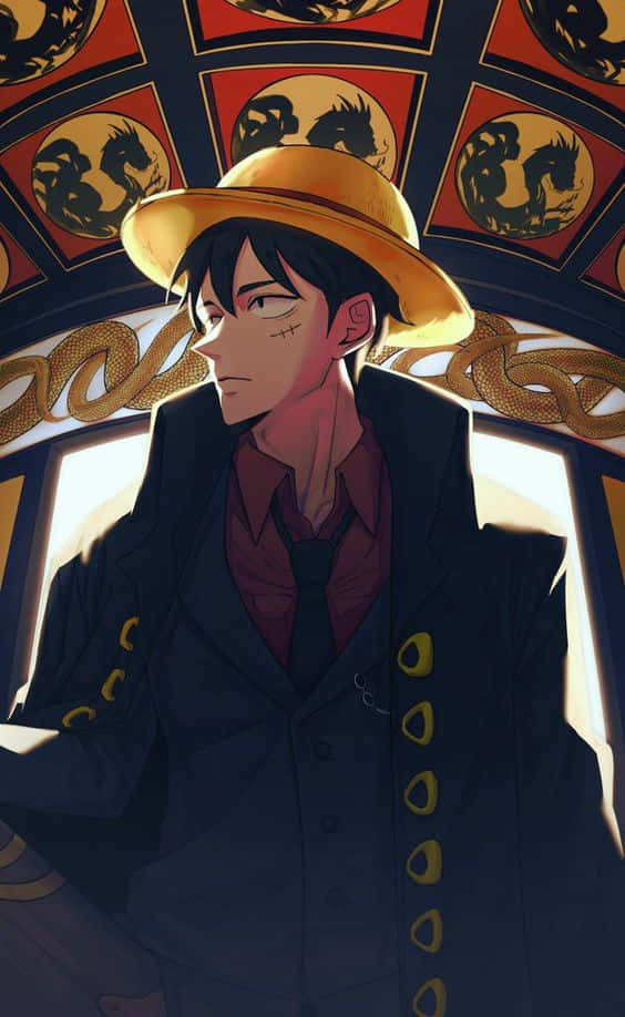 Stylized Luffy One Piece Anime Art Wallpaper