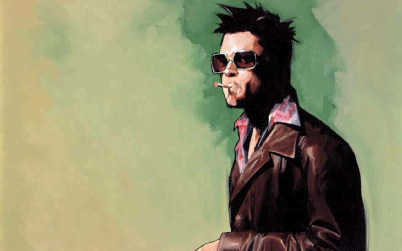 Stylized Tyler Durden Artwork Wallpaper