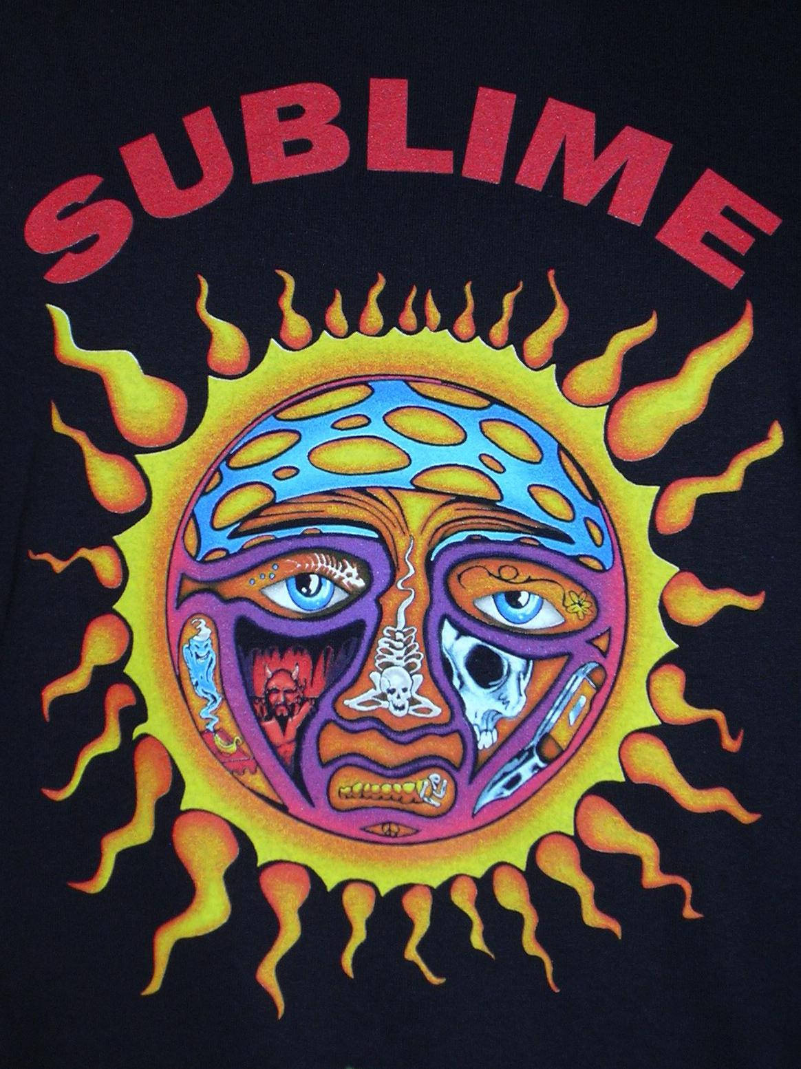 Sublime Album Cover Black Background Wallpaper