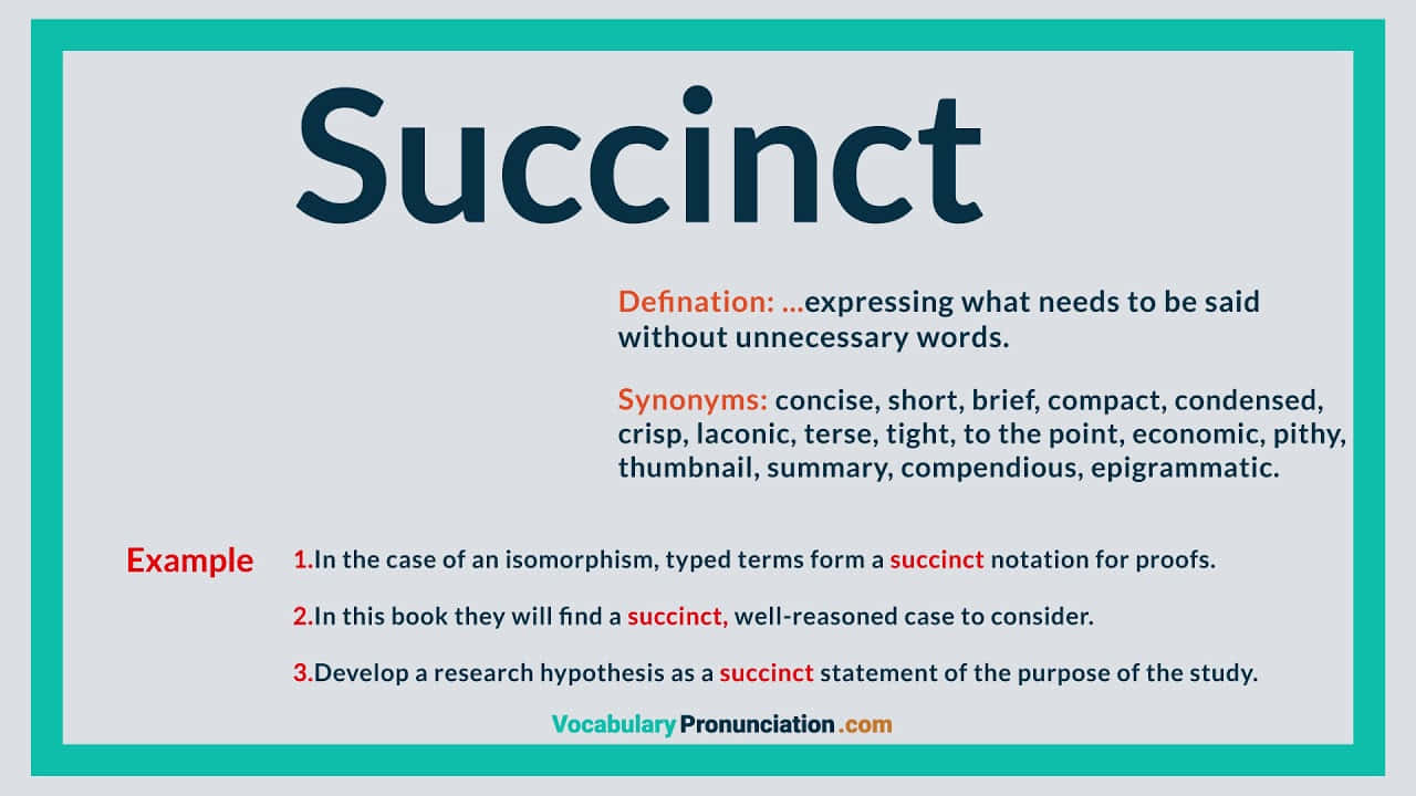 Succinct Definition Wallpaper