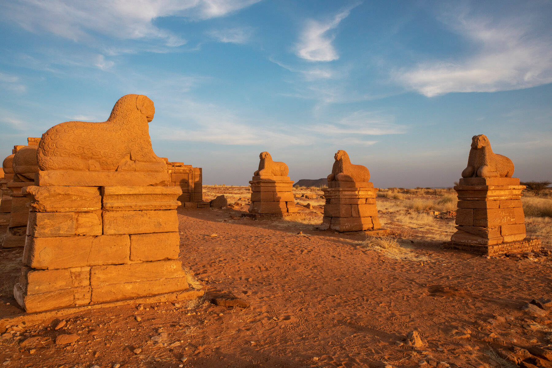 Sudan Sphinx Statues Wallpaper