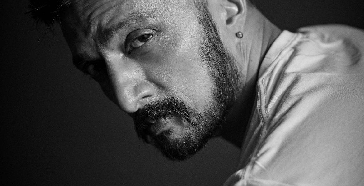 Sudeep Black And White Closeup Wallpaper