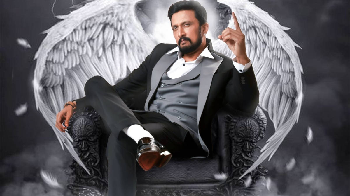 Sudeep With Wings Art Wallpaper