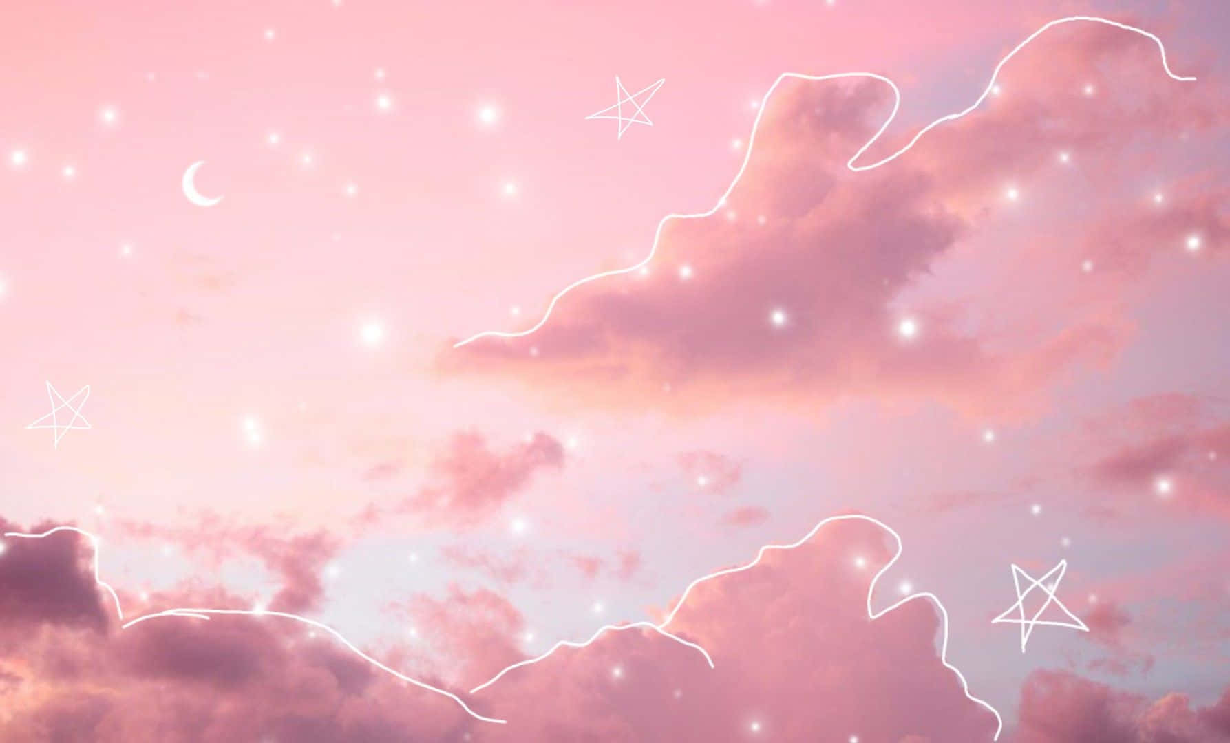 Sugar Cotton Candy Clouds Desktop Pink Aesthetic Wallpaper