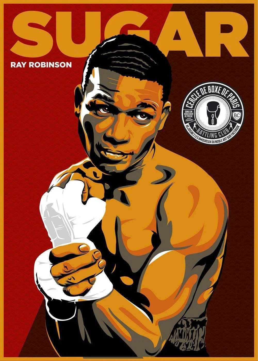 Sugar Ray Robinson Graphic Art Wallpaper