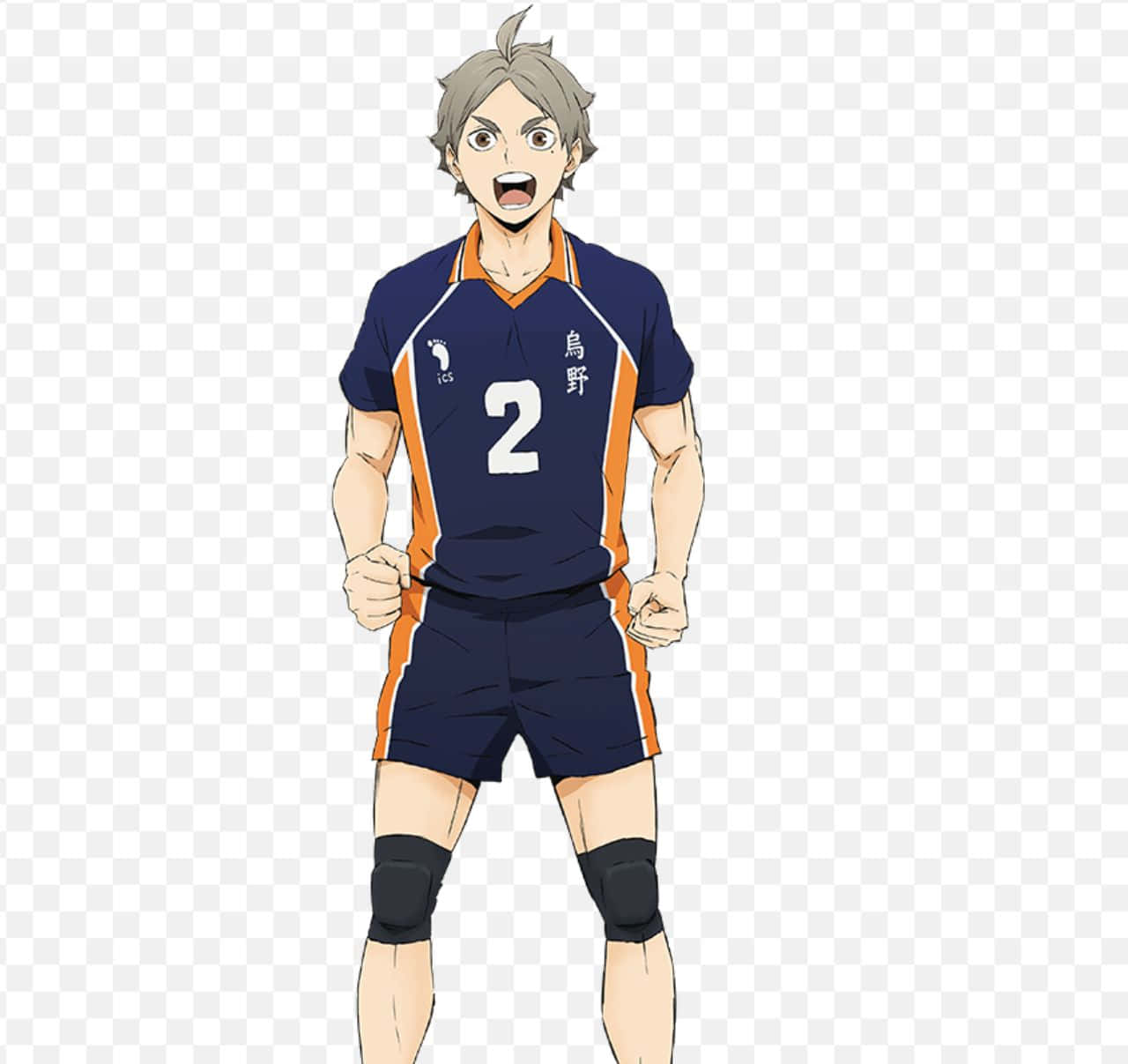 Sugawara Koshi In Action On The Volleyball Court Wallpaper