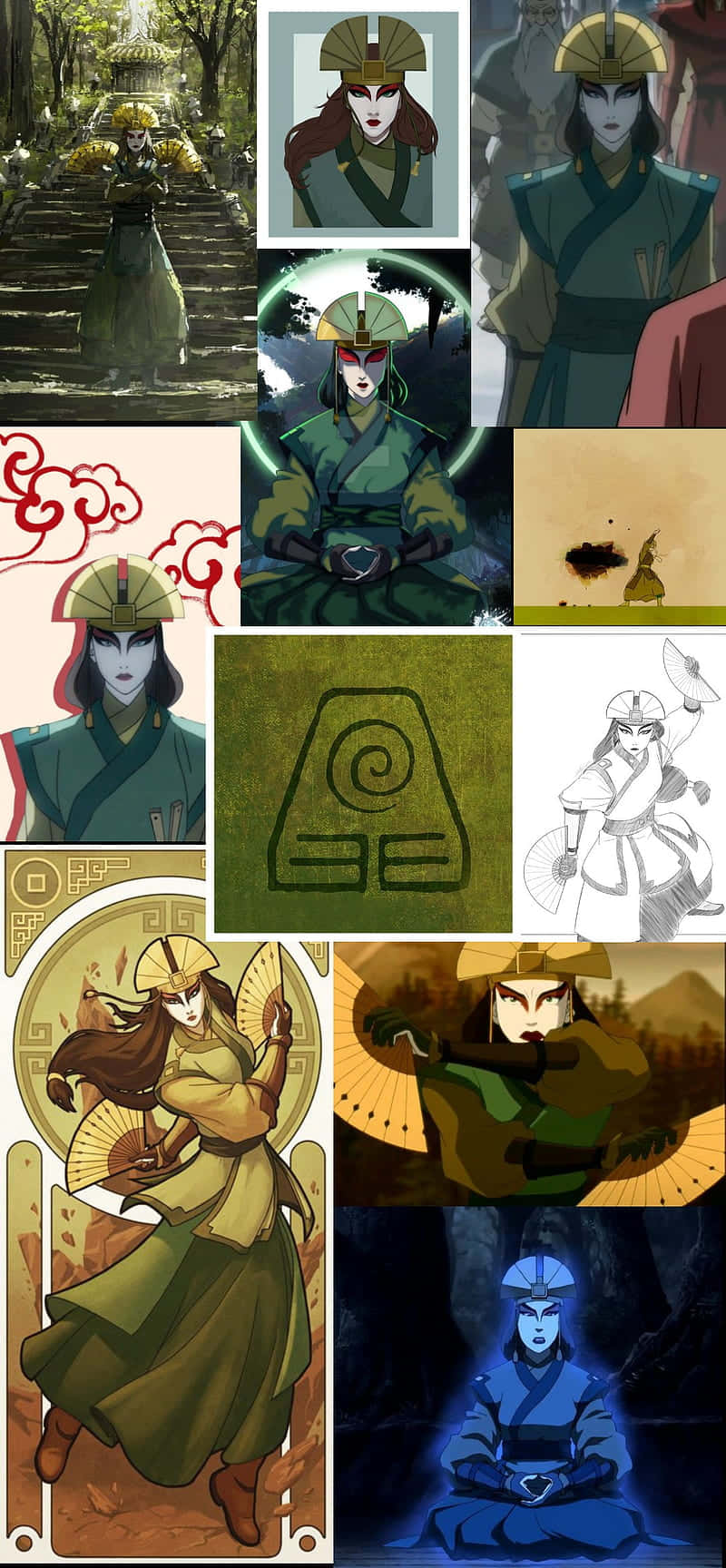 Suki Avatar The Last Airbender Collage Wallpaper