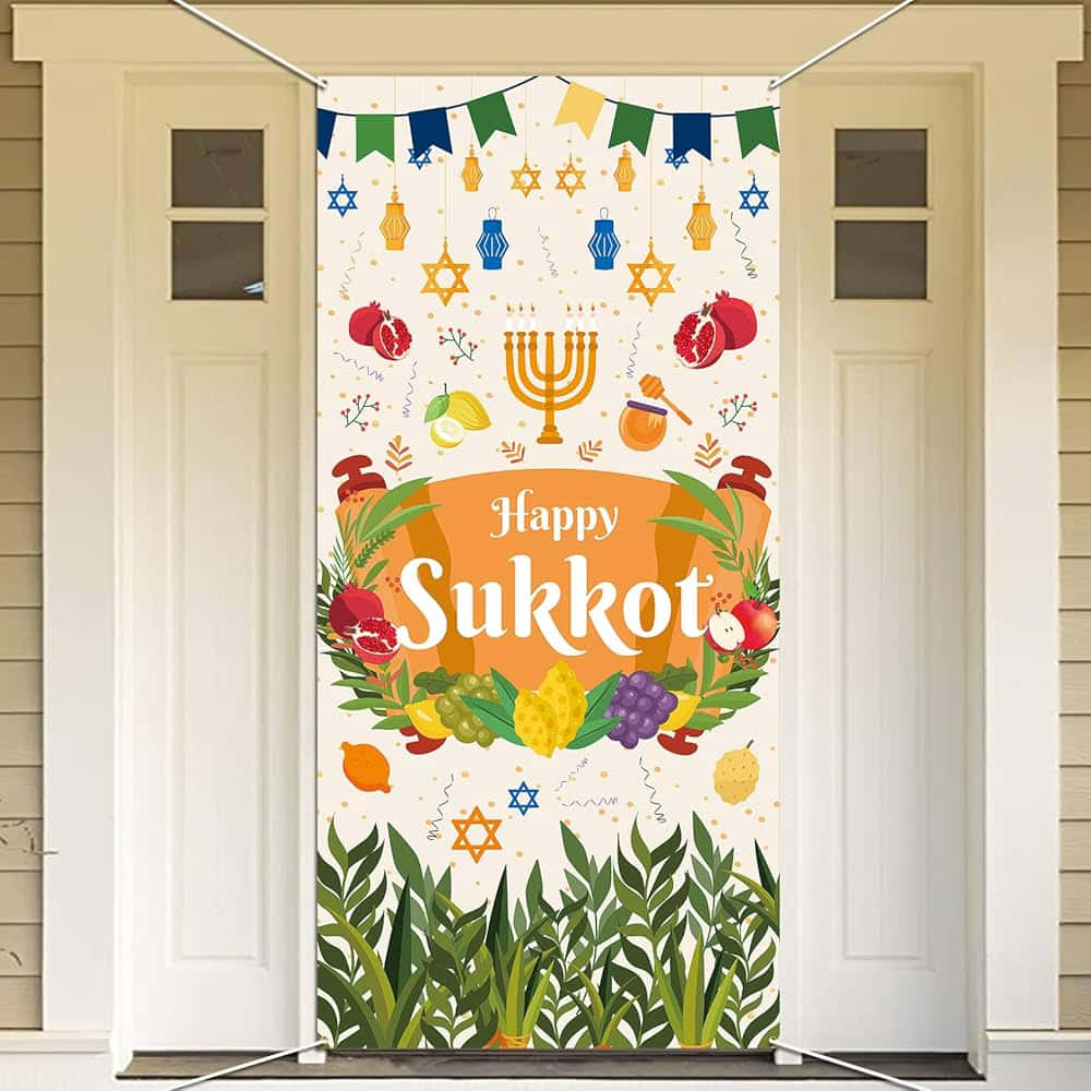 Sukkot Festival Door Banner Wallpaper