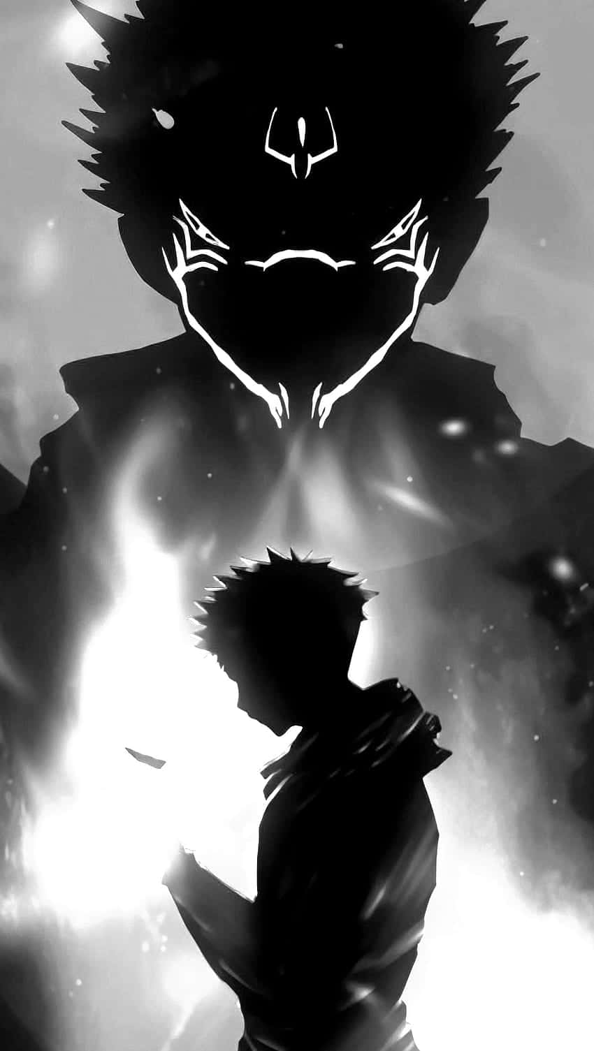 Sukuna Silhouettei Phone Wallpaper Wallpaper