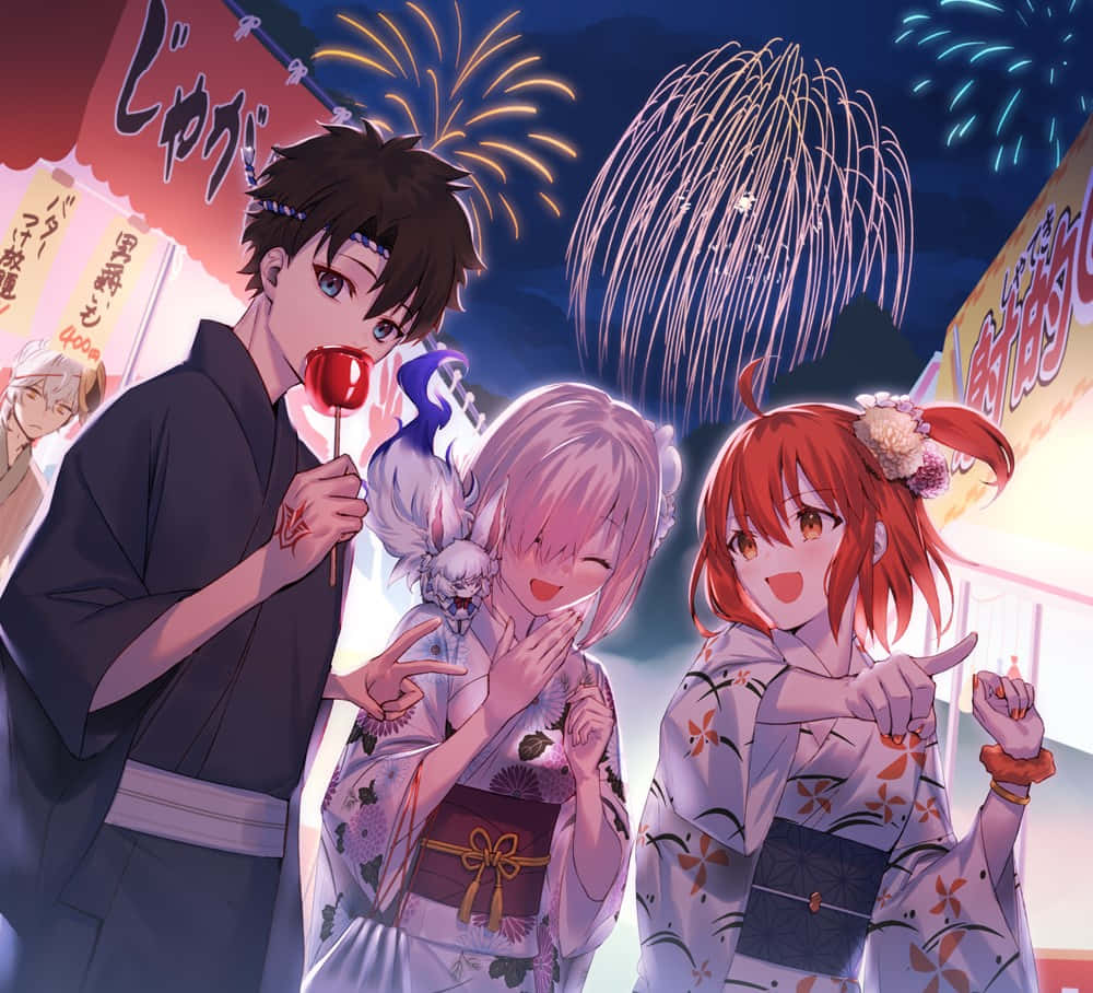 Summer_ Festival_with_ Friends Wallpaper