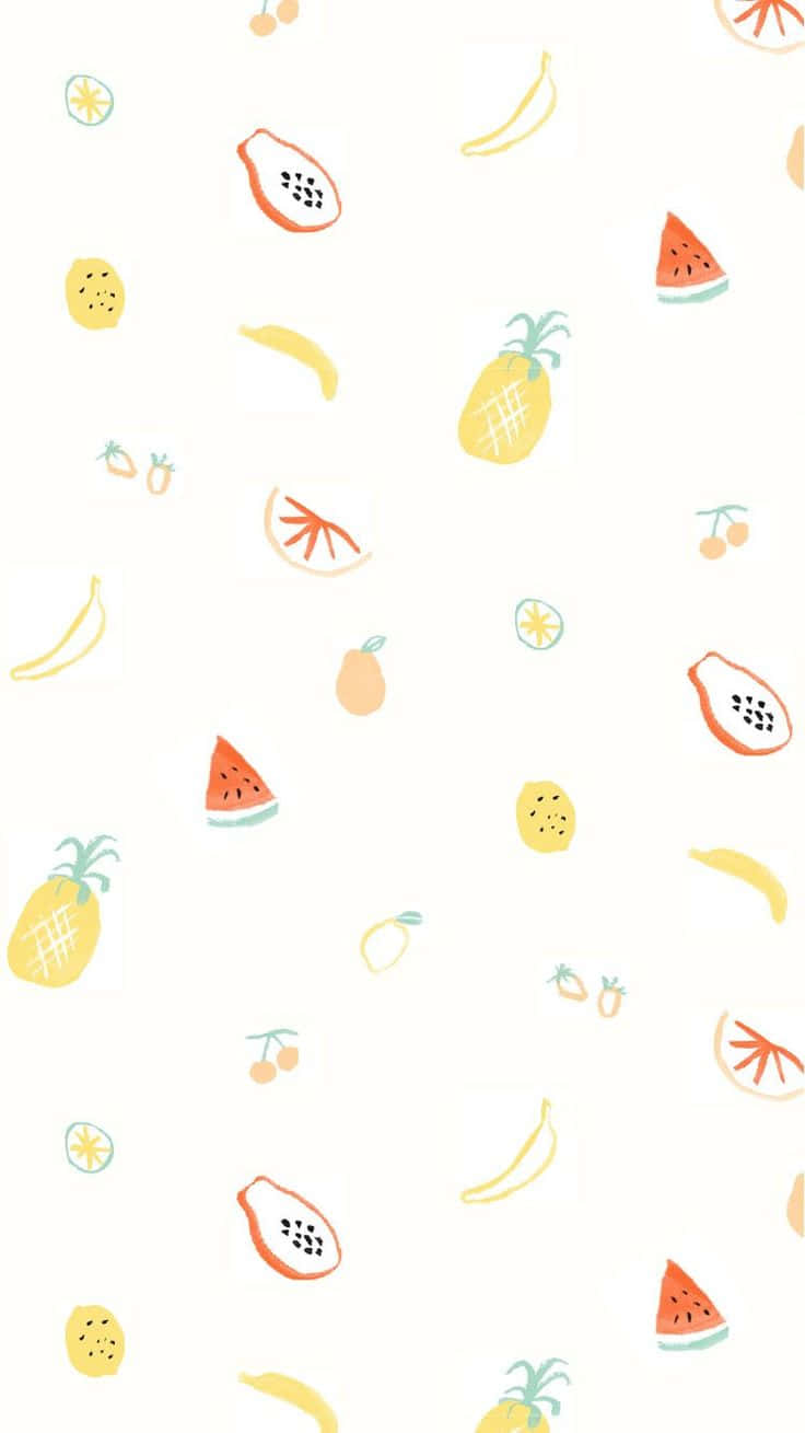 Summer_ Fruit_ Pattern_ Background Wallpaper