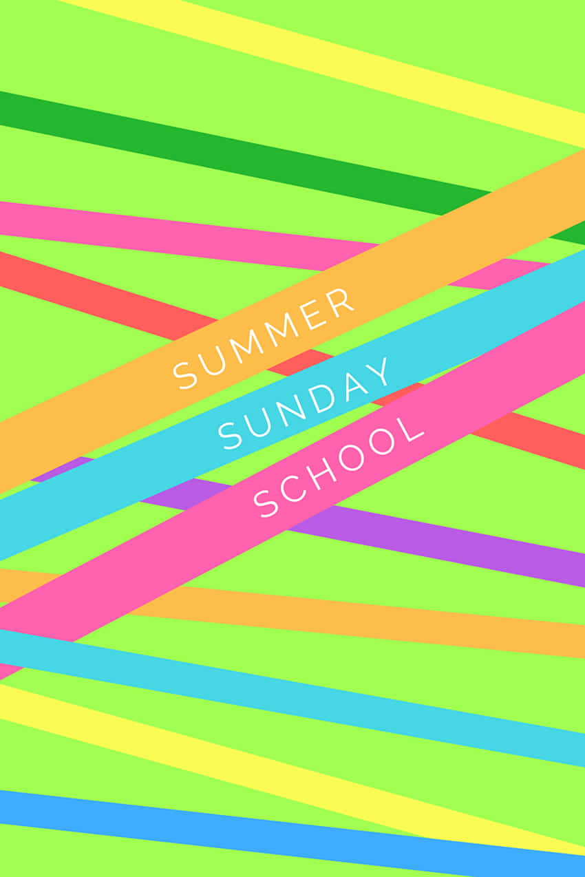 Summer Sunday School Poster Wallpaper