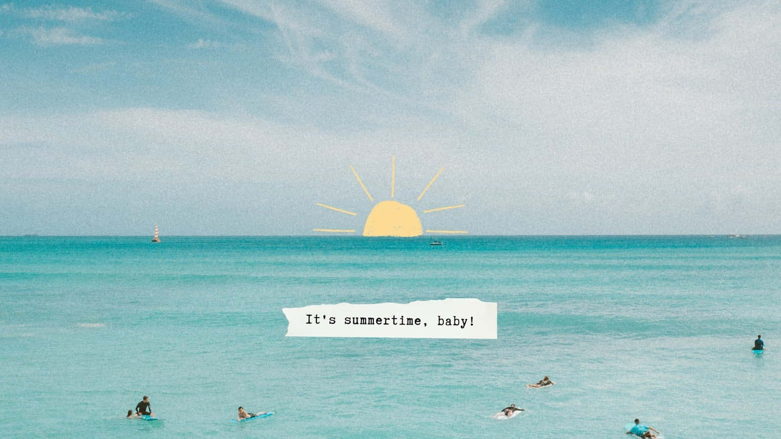 Summertime Vibesat Beach Wallpaper