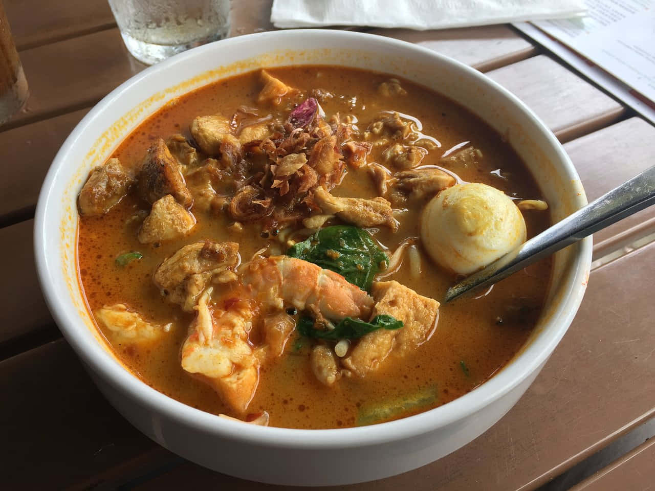 Sumptuous Florida Version Of Curry Laksa Wallpaper