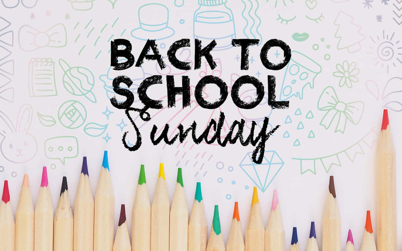 Sunday School Backto School Theme Wallpaper